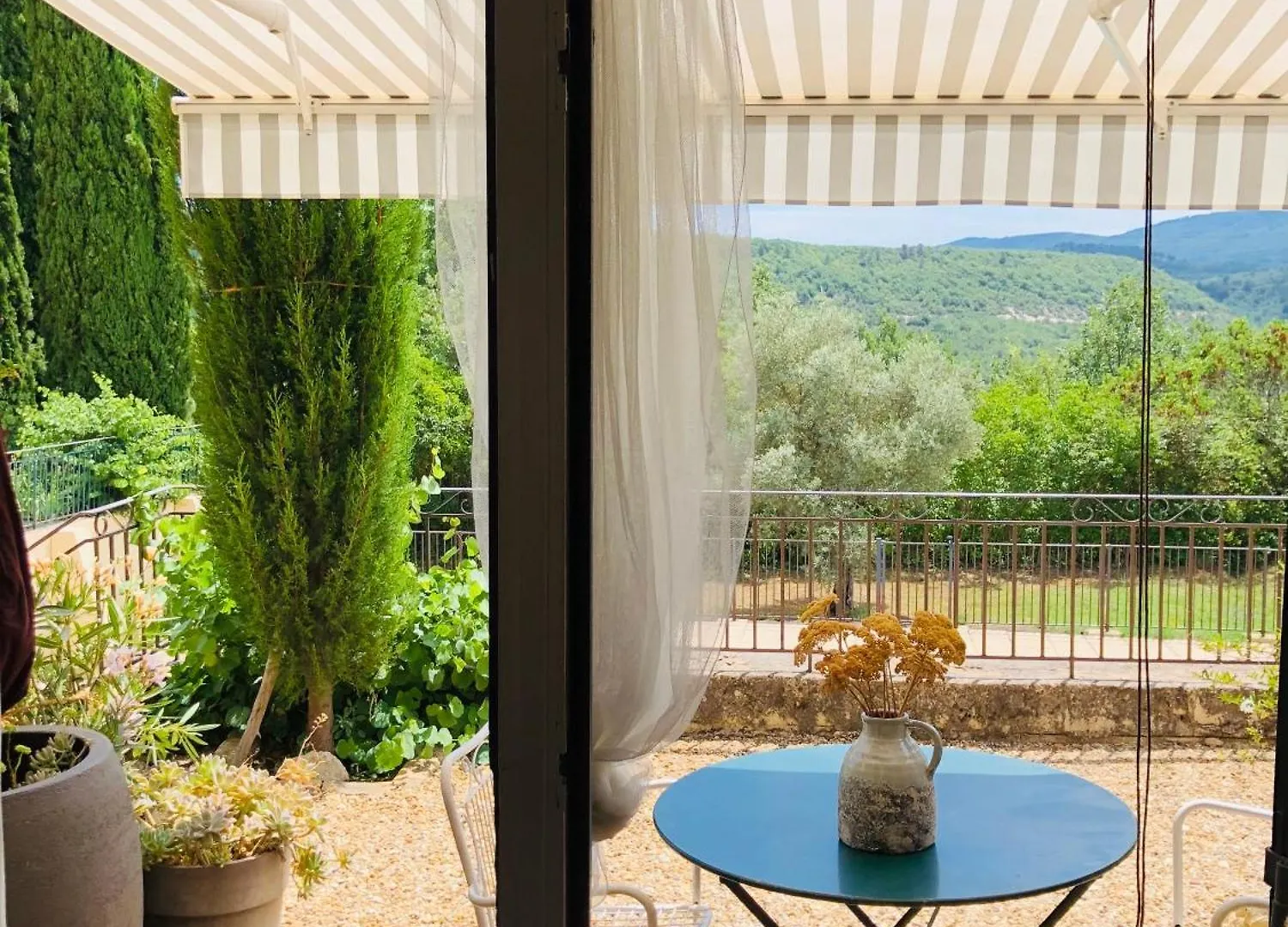 Luberon Provence Swimming Pool Terrace View For 2 Apartment Viens